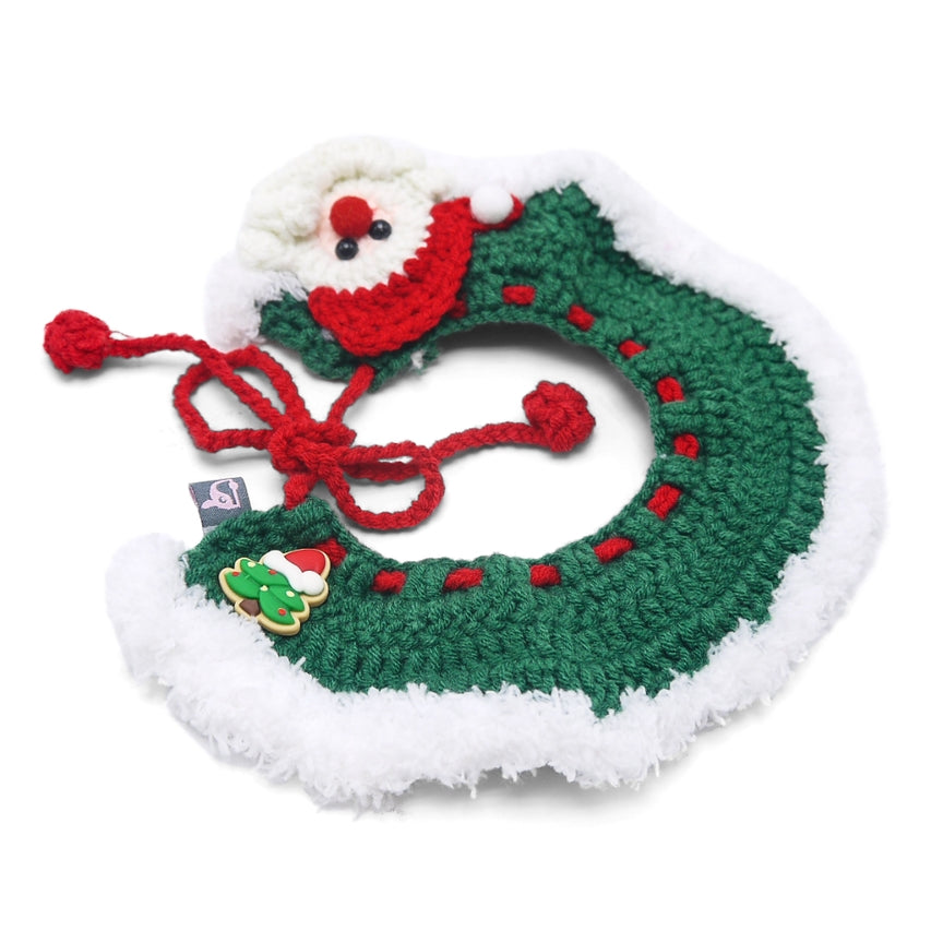 Col de Noël en crochet pour chien