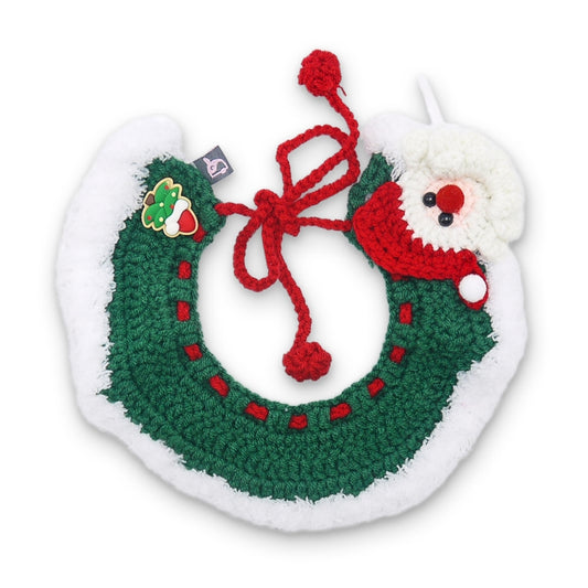 Col de Noël en crochet pour chien